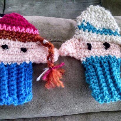 Frozen-inspired mittens