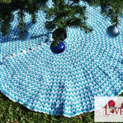 Chevron Illusion Tree Skirt