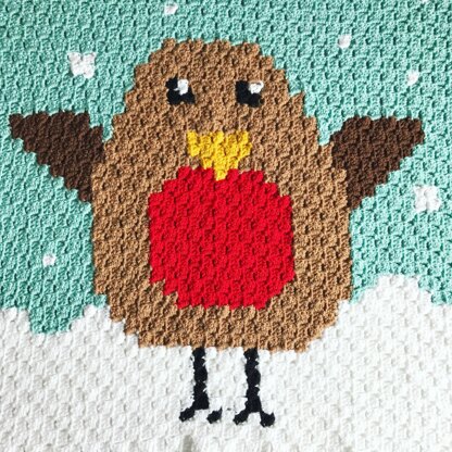 Christmas Robin Baby Blanket