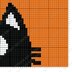 Happy Halloween Orange Blanket Black Cat Face & Spiders Throw C2C CROCHET PATTERN