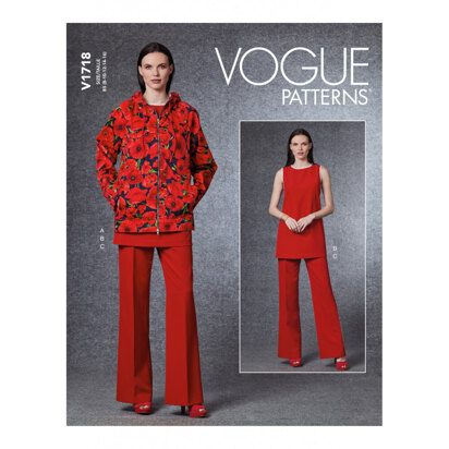 Vogue Misses' Jacket, Tunic & Pants V1718 - Sewing Pattern