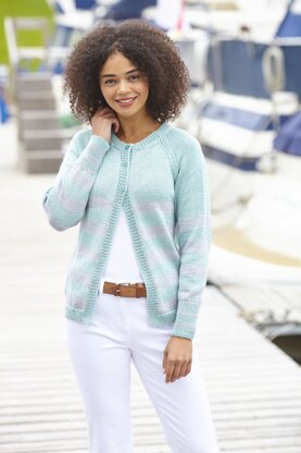 Cardigan and Sweater in King Cole Cottonsmooth DK - 5747 - Leaflet