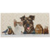 Crystal Art Animal Family, 11x22cm Card Diamond Painting Kit