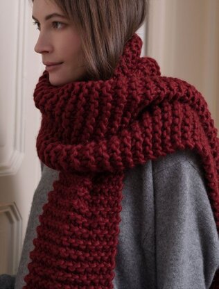 Caldo Scarf in Red Heart Ora - LM6053 - Downloadable PDF