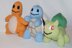 Mini Pokemon (Bulbasaur, Charmander and Squirtle)