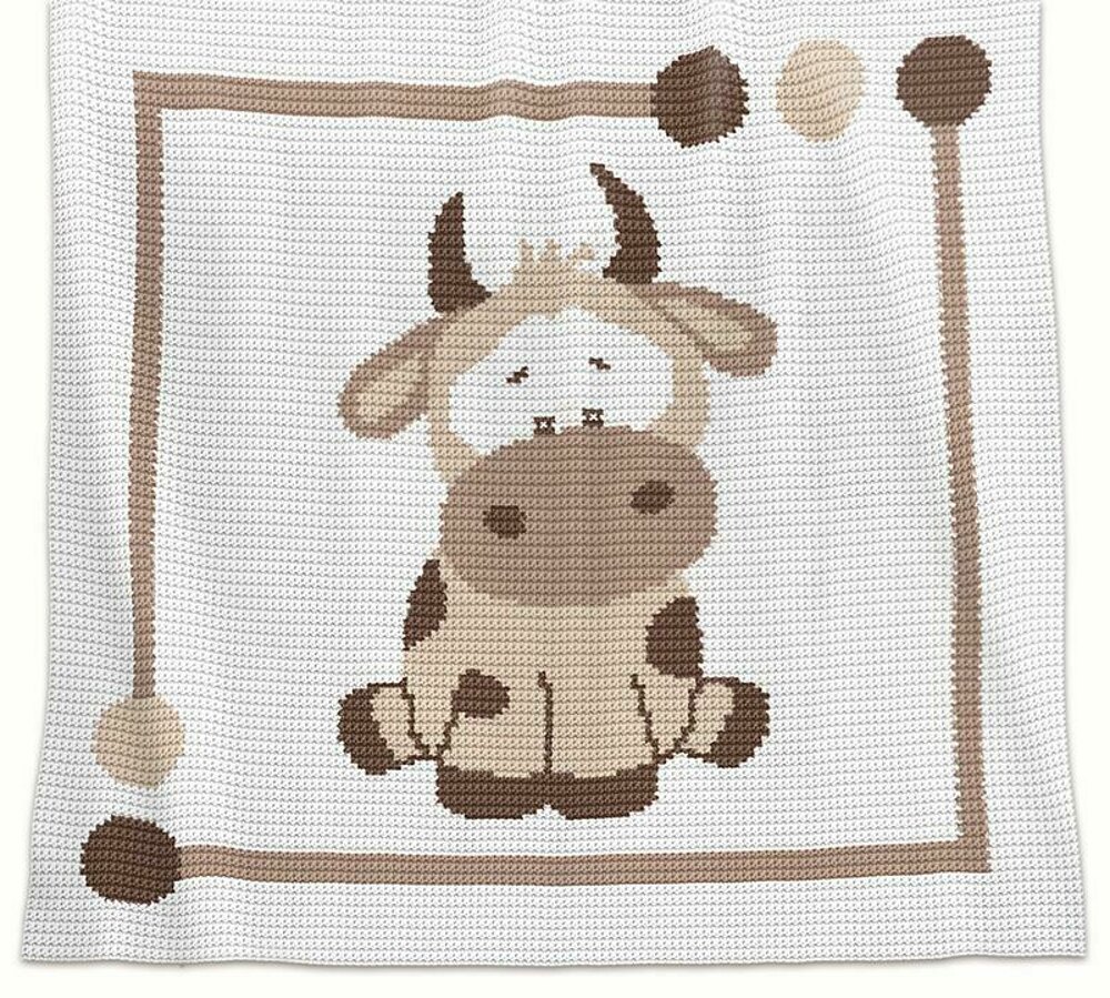 Crochet cow blanket pattern new arrivals