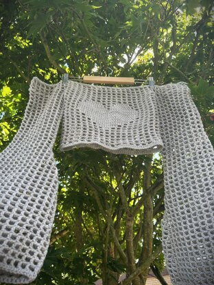 Mesh Heart Top