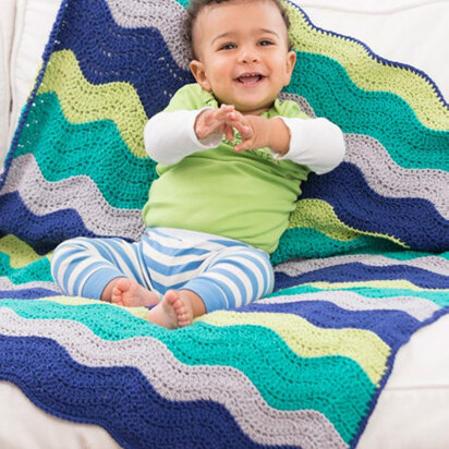 Rock Your Baby Blanket in Red Heart Creme de la Creme - LW4855 - Downloadable PDF