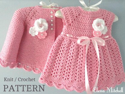 Baby Jacket Baby Dress Knitting and Crochet Baby Outfit