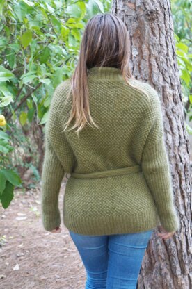 Fluffy bobbles cardigan