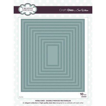 Creative Expressions Sue Wilson Noble Double Pierced Rectangles Craft Die