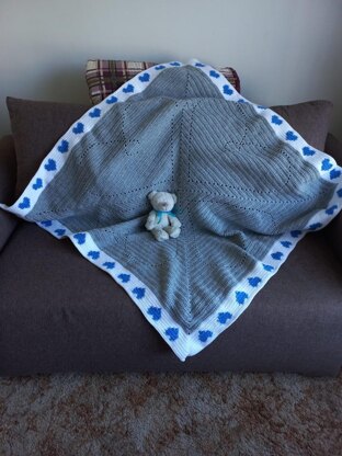 Amore Hearts Baby Blanket