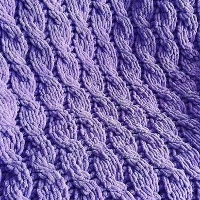 Chunky Cable Twist Blanket