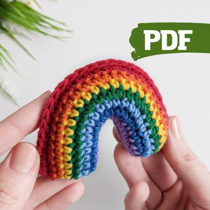 Rainbow crochet pattern, easy crochet rainbow