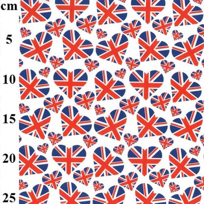 Oddies Textiles Jubilee - Union Jack Heart