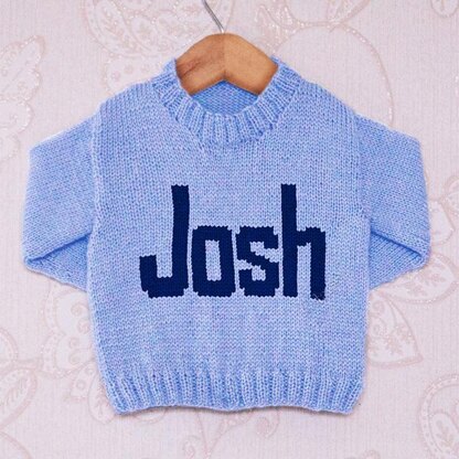 Intarsia - Josh Moniker Chart - Childrens Sweater