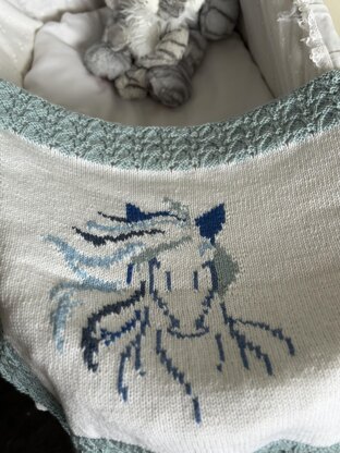Windswept Horse Baby Blanket