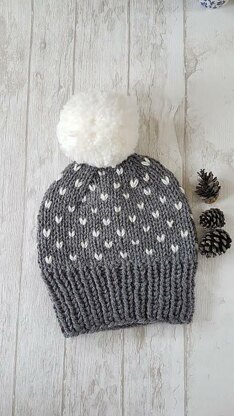 Hat with snowflakes