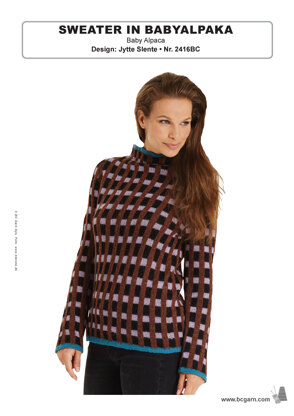 Sweater in BC Garn Baby Alpaca - 2416BC - Downloadable PDF