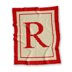 C2C Crochet Pattern Initial Letter R Blanket Baby Shower Stroller Name Throw