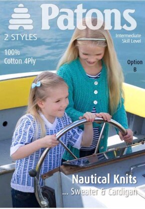 Girls Nautical Classics in Patons 100% Cotton 4 Pl