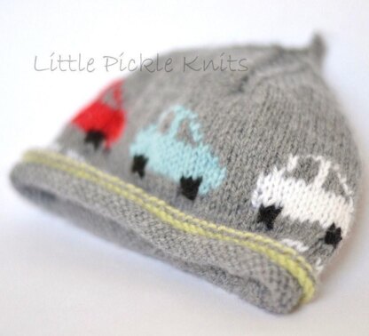 Baby Beanie 'Little Cars'