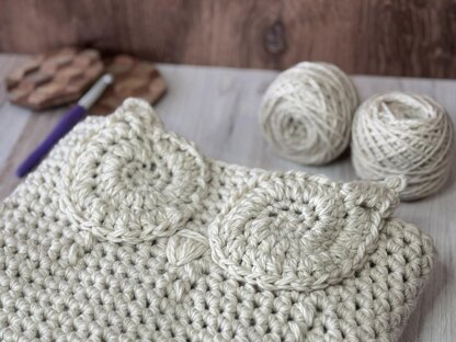Owl Basket (Crochet Bulky Version)