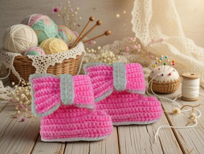 Crochet Baby Booties Pattern | Easy Converse Style Shoes PDF + Video Tutorial | Handmade Newborn Gift