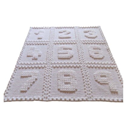 Numbers One Piece Baby Blanket