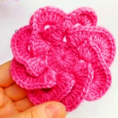 3 D PInk Flower