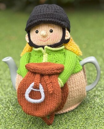 Riley goes riding tea cosy