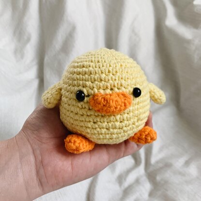 Crochet Flower Duck With a Hat and Bag Crochet Pattern Duck 