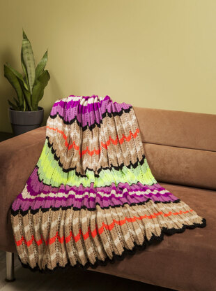 Modern Chevron Throw in Universal Yarn Uptown Worsted