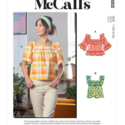 McCall's Misses' Tops M8202 - Sewing Pattern