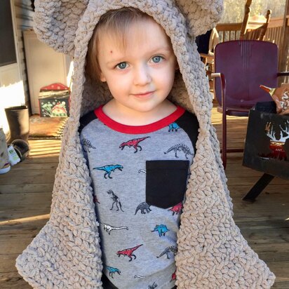 Bear Hooded Scarf