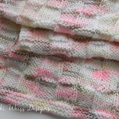 Little Bo Peep Basket Weave Baby Blanket