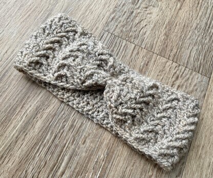 Wrapped Arrow Stitch Ear Warmer