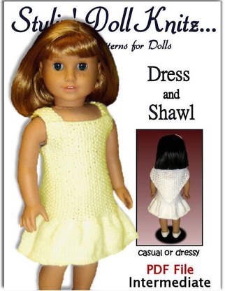 Knitting Patterns for Doll Clothes, Fit American Girl Doll, 18 inch 07