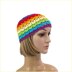Crochet rainbow hat
