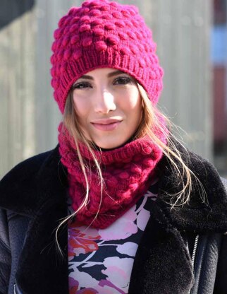 Agnetha Hat & Cowl in Juniper Moon Farm Fourteen - Downloadable PDF