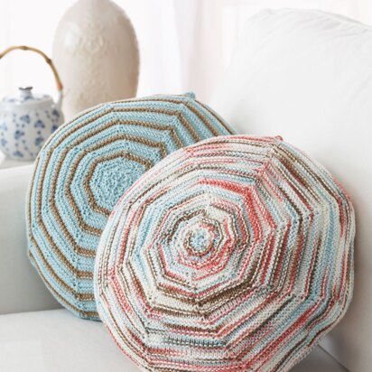 Zen Pillows in Bernat Handicrafter Cotton Solids