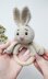 Crocht bunny baby rattle amigurrumi pattern