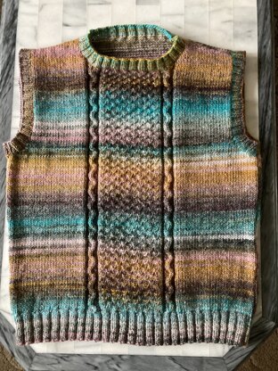 Cabled tank top