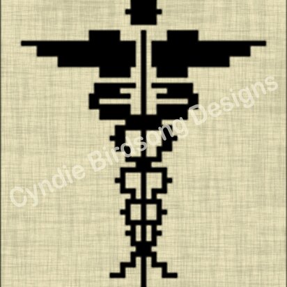 Medical Staff Symbol overlay mosaic rectangle