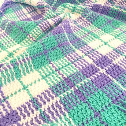 Tartan / Plaid Crochet Blanket