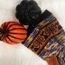 Halloween Cat Knit Socks