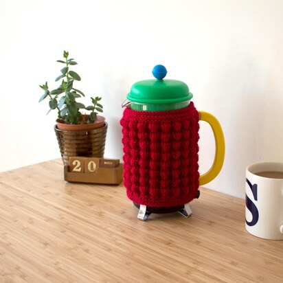 Red-Hot coffee cozy