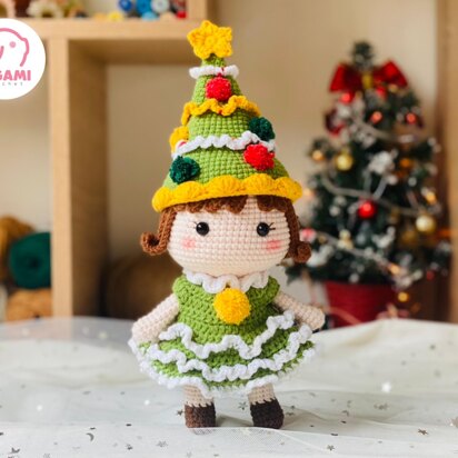 Christmas Peri Pin Crochet Pattern