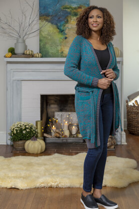 Women's Calm Cardigan in Universal Yarn Fibra Natura Dona - Downloadable PDF