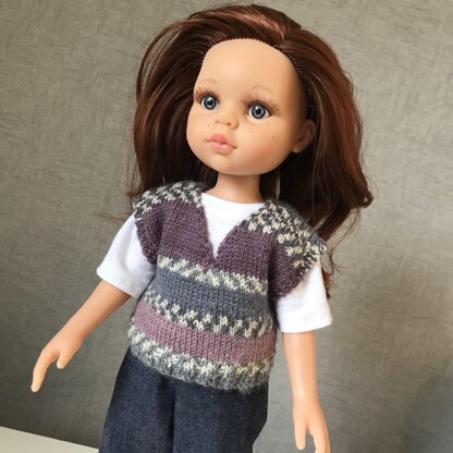 Retro Tank Top for 13" Dolls